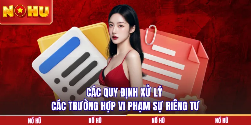 Các quy định xử lý các trường hợp vi phạm sự riêng tư