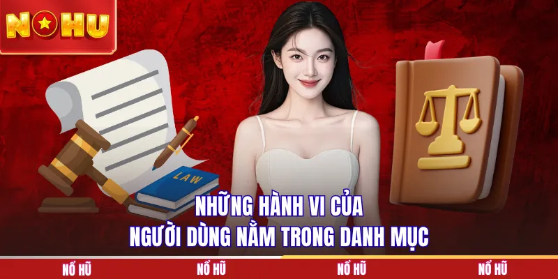 Những hành vi của người dùng nằm trong danh mục
